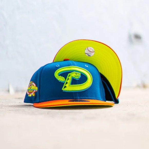 New Era Arizona Diamondbacks 59FIFTY Fitted Hat 2001 World Series Patch - Picture 7 of 10